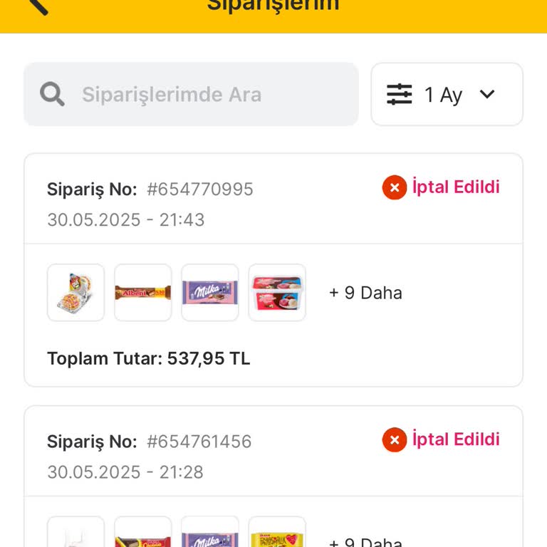 Migros Hemen Siparişlerimde Sürekli Teslimat Sorunu Yaşıyorum