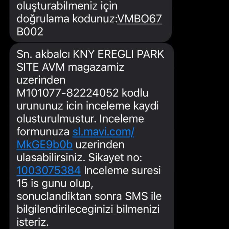 Mavi Mağazasından Aldığım Ürün 2.5 Aydır İncelenmiyor