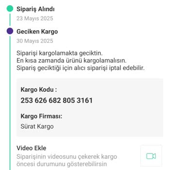 Sürat Kargo Darıca Şubesinde Teslim Edilen Ürünüm Kayboldu, Mağdur Edildim
