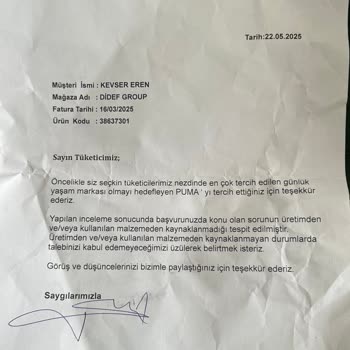 Ayakkabıda Üretim Hatası Ve Yetersiz Müşteri Hizmeti