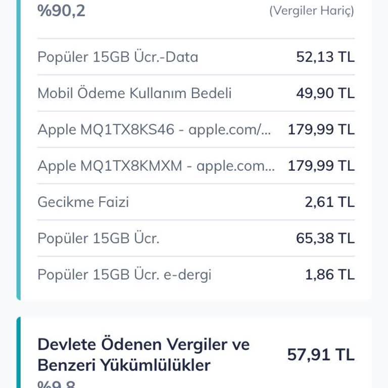 Bilgim Dışında Yapılan Apple Satın Alımı Nedeniyle Yüksek Fatura