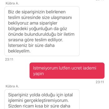 Sipariş Teslim Edilmediği Halde Teslim Edildi Olarak İşaretlendi Ve Para İadesi Yapılmadı