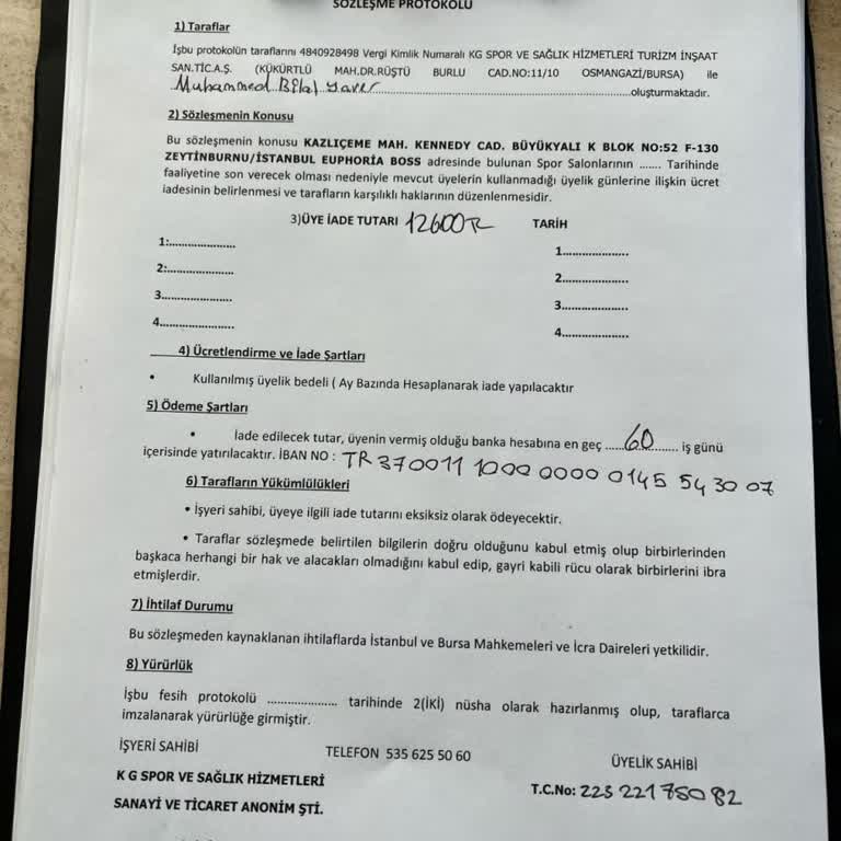 Üyelik İadesi Yapılmıyor, Mağdur Ediliyorum