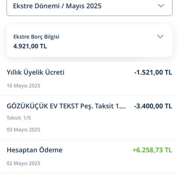 Haksız Kart Aidatı İadesi Talebim Dikkate Alınmadı