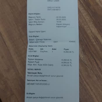 Bosch Çamaşır Makinesi Garanti Ve Servis Sorunları