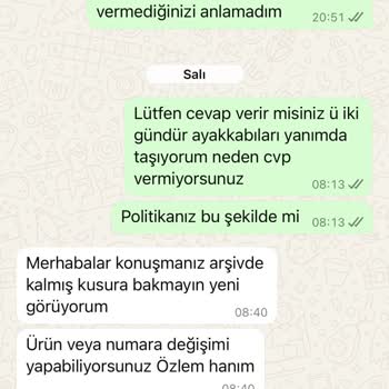 Ayakkabı Numarası Sorunu Ve İlgisiz Müşteri Hizmetleriyle Mağduriyet