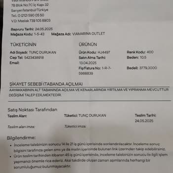 Kısa Sürede Deforme Olan Nike Ayakkabı İçin Değişim Talebim Reddedildi