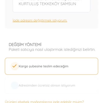 Ebebekten Aldığım Kesik Giysi Ve İade Sorunu