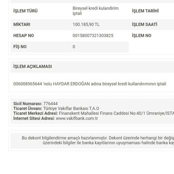 Kredi Cayma Sonrası Kazandıran Tarife Ücreti İadesi Yapılmadı
