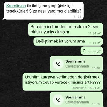 Yanlış Ürün Değişimi Ve İletişimsizlik Mağduriyeti Yaşadım