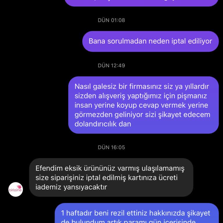Siparişim Teslim Edilmedi, Bilgilendirme Ve İade Süreci Mağduriyeti Yaşadım