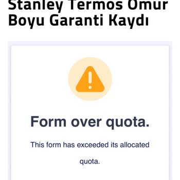 Stanley Termos Kayıt Hatası Ve Çözüm Bulamama Sorunu