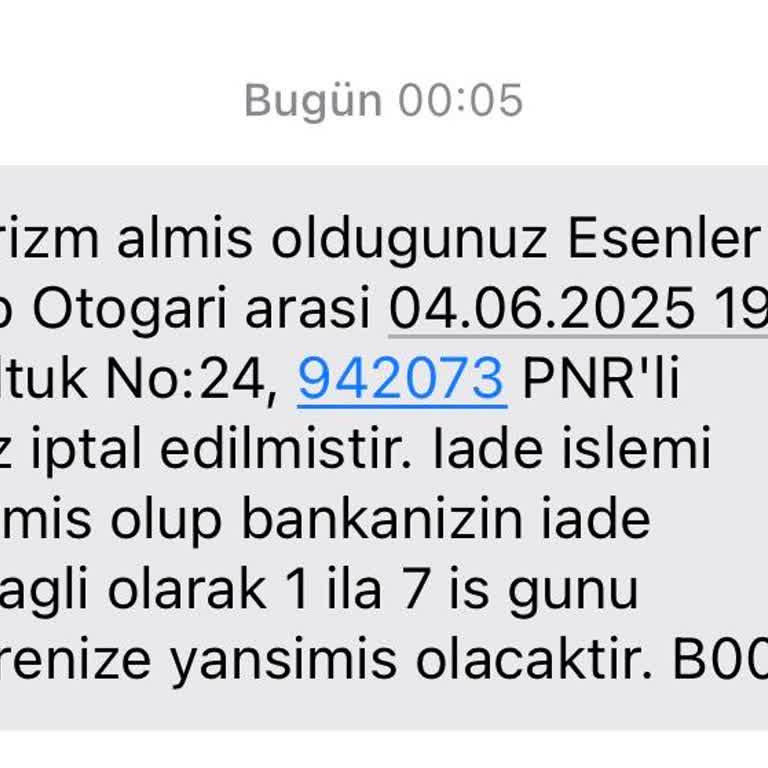 Biletim Onaysız İptal Edildi, Bayramda Mağdur Oldum