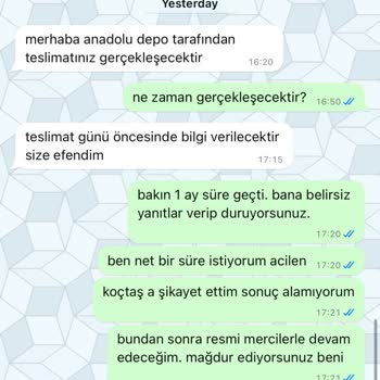 Teslimat Belirsizliği Ve Çözüm Eksikliği Mağduriyeti