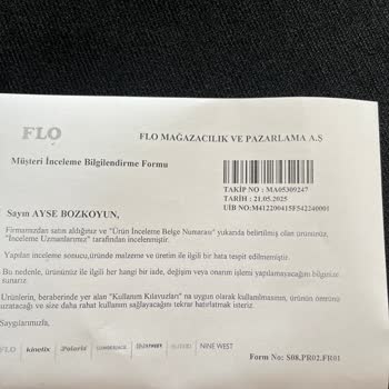 Kısa Sürede Yıpranan Ayakkabıya Red Gelen Değişim Talebi