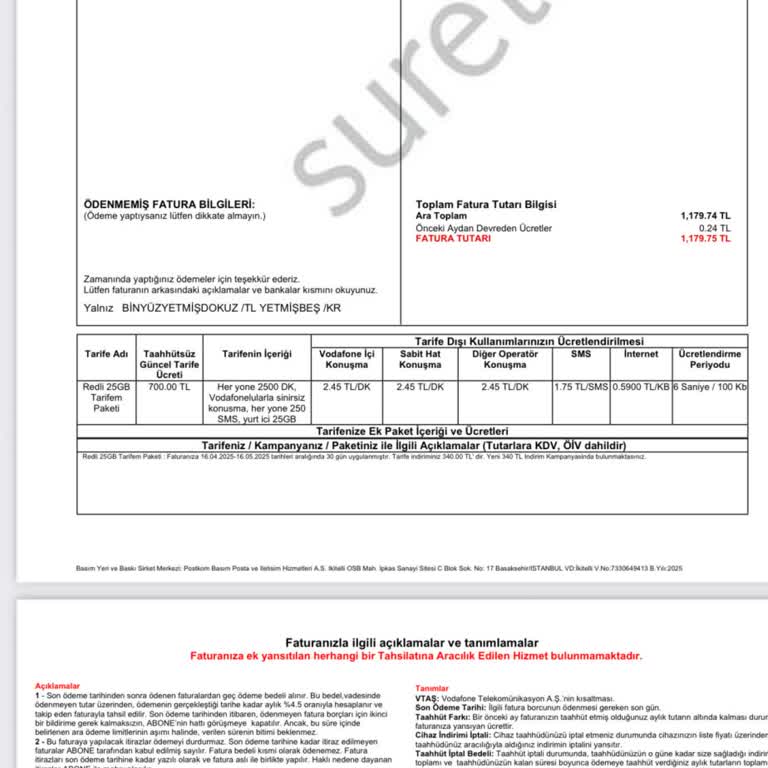 Kısa Süreli Yurt Dışı Arama İçin Yüksek Fatura Şoku