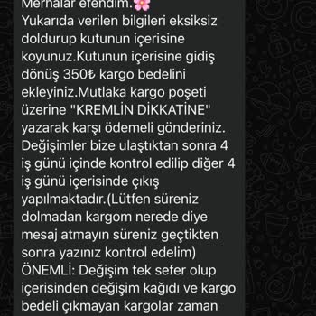 Kusurlu Ayakkabı İçin Değişimde Yüksek Kargo Ücreti Talebi