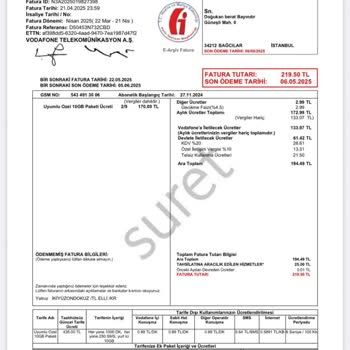 Vodafone Reşit Olmayan Çocuğumun Adına Hat Açtı Ve Fatura Gönderiyor