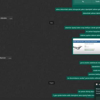 Sipariş Sonrası İletişim Ve Ürün Gönderimi Sorunu