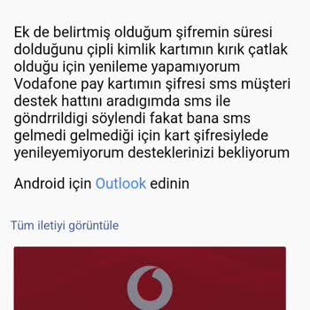 Vodafone Pay Şifre Yenileme Sorunu Ve Destek Eksikliği