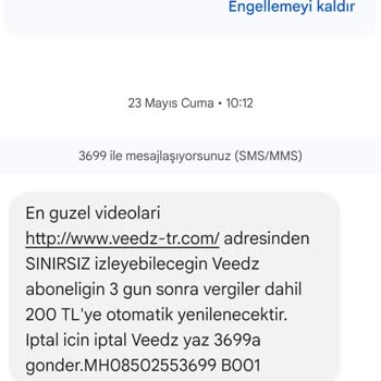Habersiz Yapılan Veedz Aboneliği Nedeniyle Faturama Yansıtılan Ek Ücretler