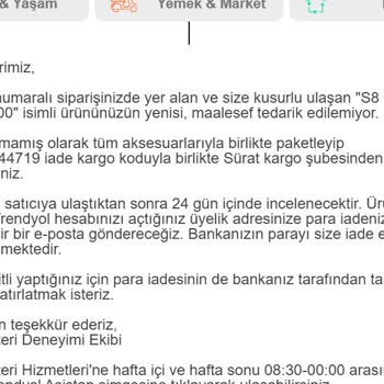 Garanti Kapsamındaki Ürün İçin Trendyol Ve Roborock Sorumluluk Almıyor, Mağdur Edildim