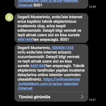 Her Hafta Tekrarlayan TTNET Fiber Arızası Ve Sürekli Hizmet Kesintisi