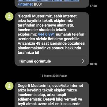 Her Hafta Tekrarlayan TTNET Fiber Arızası Ve Sürekli Hizmet Kesintisi