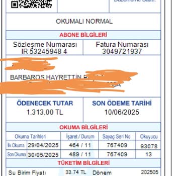 Yanlış Fatura Okuması Sonucu Yüksek Ücret Şoku