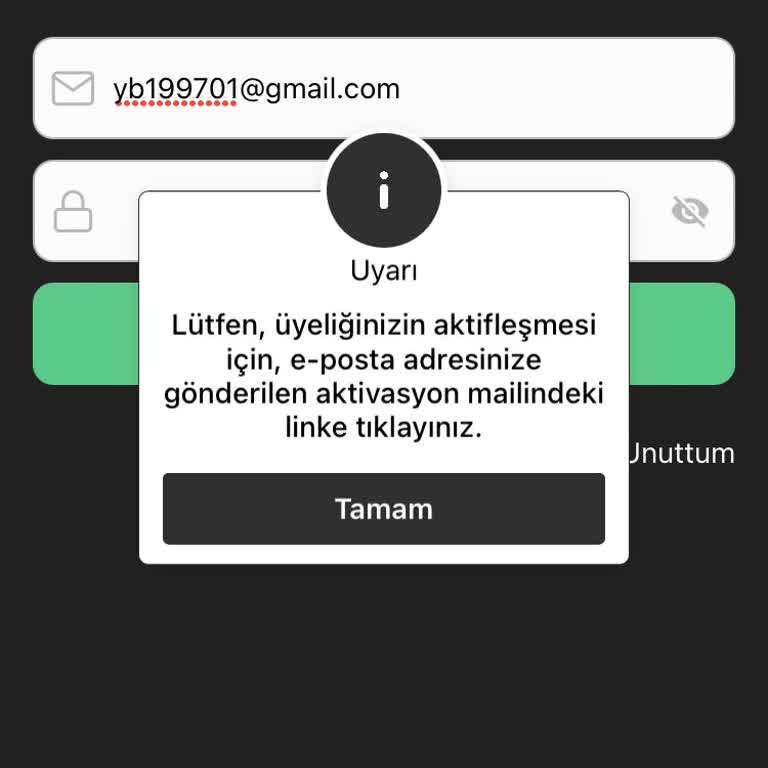 Lufian Aktivasyon Kodu Gelmediği İçin Alışveriş Yapamıyorum