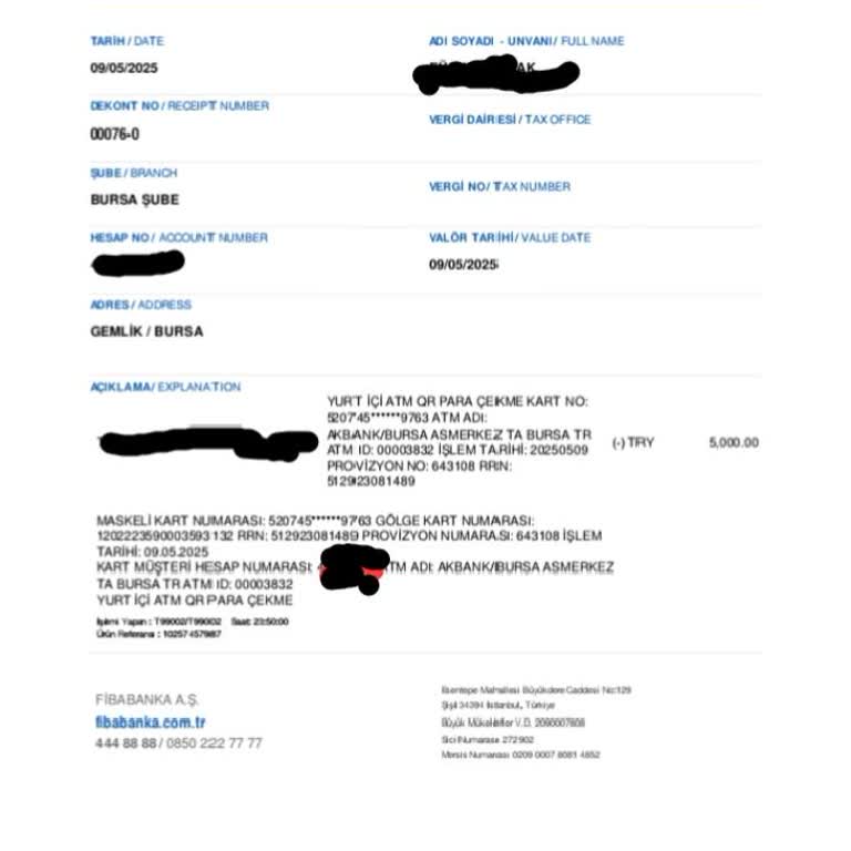 ATM'den Eksik Para Verildi Muhatap Bulamıyorum