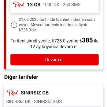 Tarife Fiyatındaki Ani Artış Ve Uygun Teklif Talebi