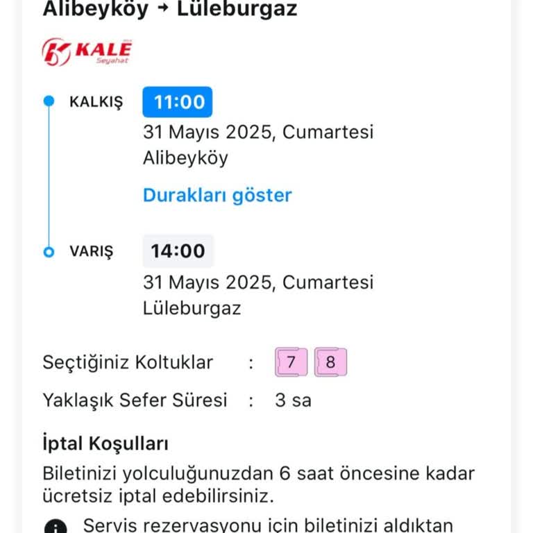 Kale Seyahat Otobüsü Geç Kaldı Ve Pislik İçinde Para İadesi İstiyoruz