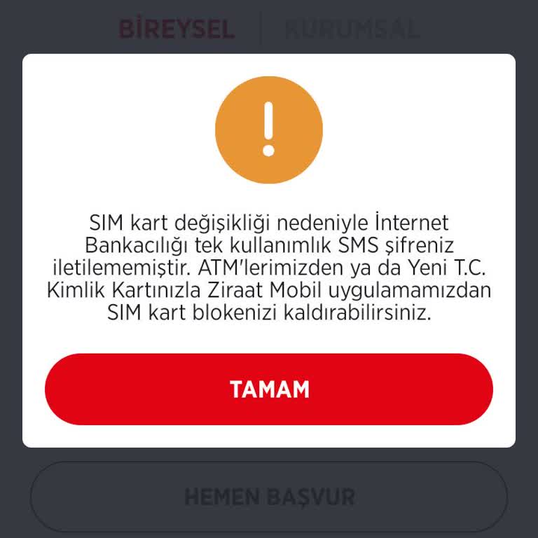 Sim Kart Blokesi Nedeniyle Mobil Bankacılığa Erişim Sağlanamıyor