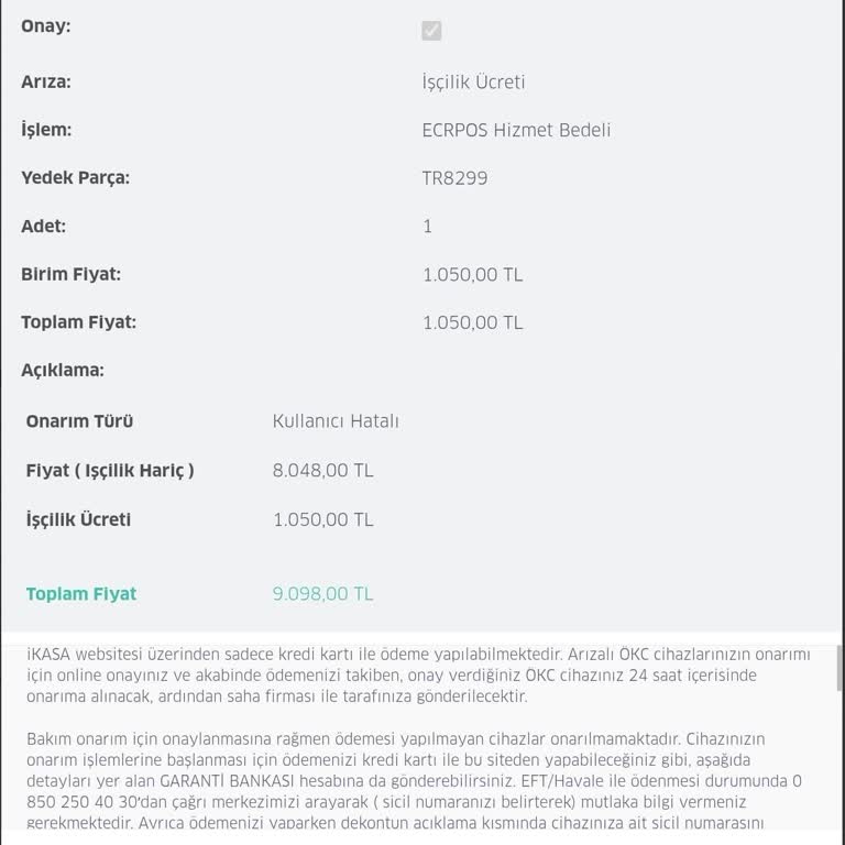 Yazar Kasa Servis Ücreti Şaşkınlığı