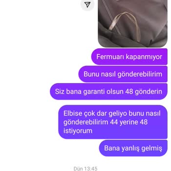 Yanlış Beden Elbise Ve İade Sürecinde İlgisizlik