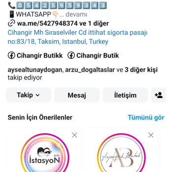 Cihangir Butik Farklı Ürün Gelmesi