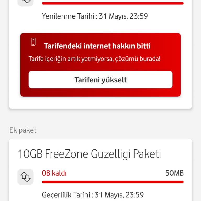 Kullanılmayan İnternet Paketleri Ve Yüksek Fatura Mağduriyeti