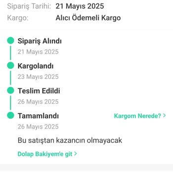 Dolap Uygulamasında Kargo Kesintileriyle Satıştan Kazanç Elde Edemedim
