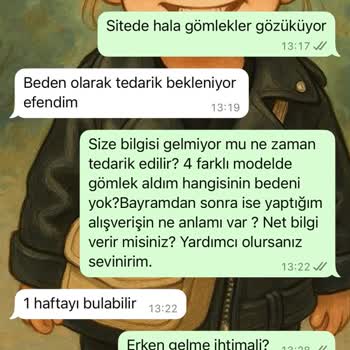 Bayram İçin Aldığım Ürün Stokta Yokmuş Teslimat Bayram Sonrasına Kalabilir Dediler