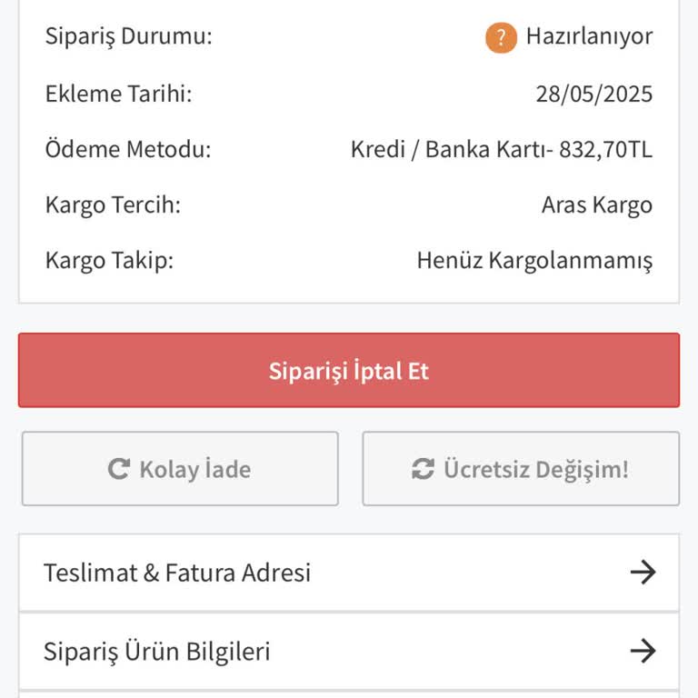 Siparişim Kargolanmadı, Müşteri Hizmetlerine Ulaşılamıyor