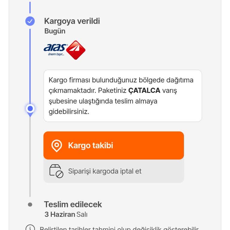 Aras Kargo Ürünümü Eve Teslim Etmiyor, Uzak Şubeden Almam İsteniyor
