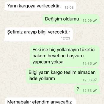Garantili Ürünüm 2 Aydır Teslim Edilmedi Ve Yanlış Ürün Gönderildi