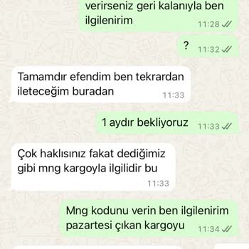 Garantili Ürünüm 2 Aydır Teslim Edilmedi Ve Yanlış Ürün Gönderildi
