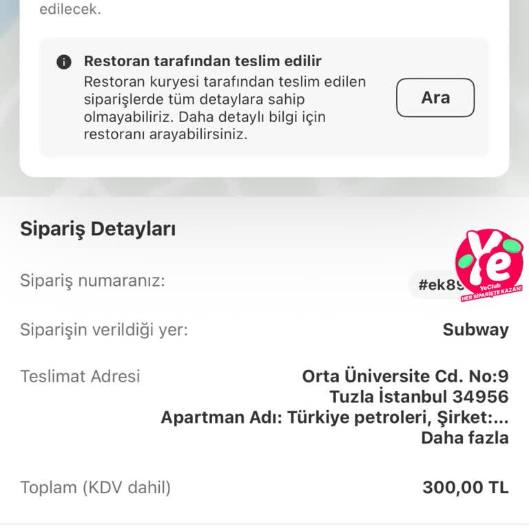 Sipariş Teslim Edilmedi, Çözüm Sunulmadı