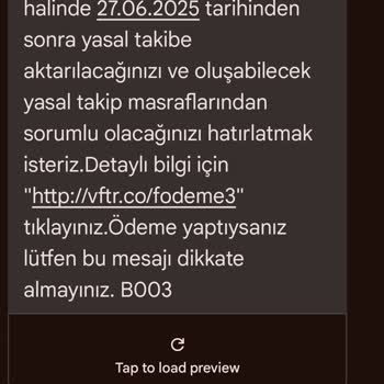 Vodafone'dan Sürekli Gelen Borç Mesajları Ve Müşteri Hizmetlerine Ulaşılamaması