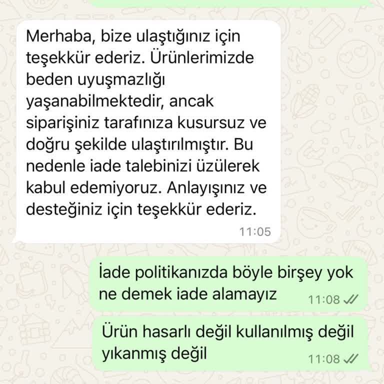 İade Talebine Olumsuz Yaklaşım Ve İletişim Sorunu