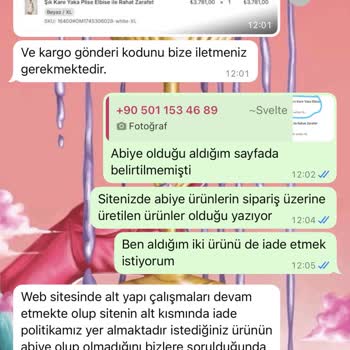 Yanlış Ve Eksik Bilgilendirme Nedeniyle İade Sorunu