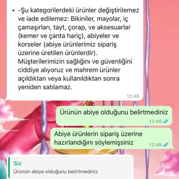 Yanlış Ve Eksik Bilgilendirme Nedeniyle İade Sorunu