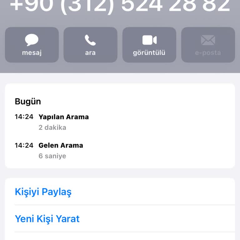 Bilinmeyen Numaradan Arandım Sorumluluk Kabul Etmiyorum Gereğinin Yapılmasını İstiyorum